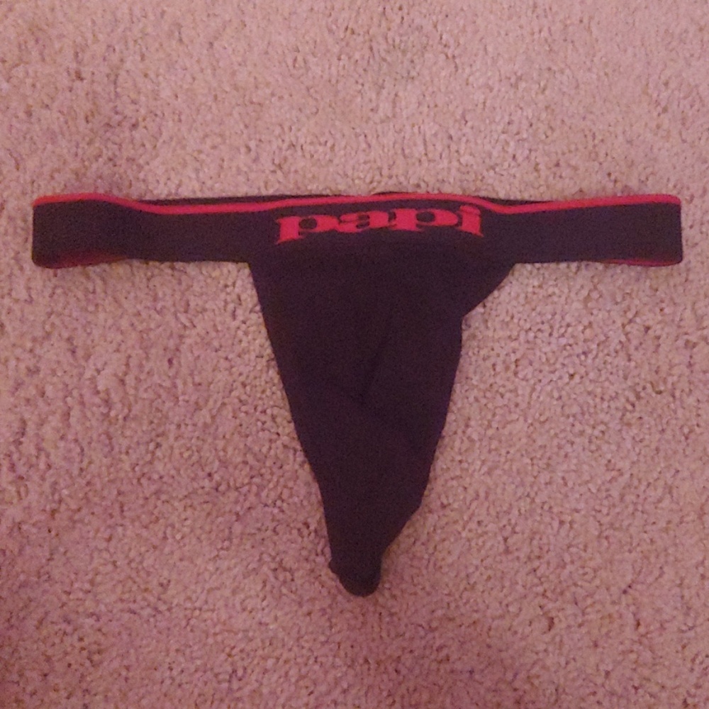 Papi Small Black Thong